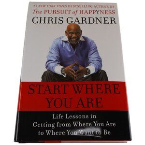 Start Where You Are Chris Gardner (Hardcover, Signed) Amistad 2009 bookplate